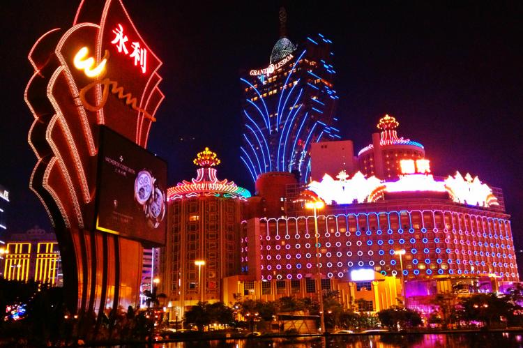 casino lights in Macau