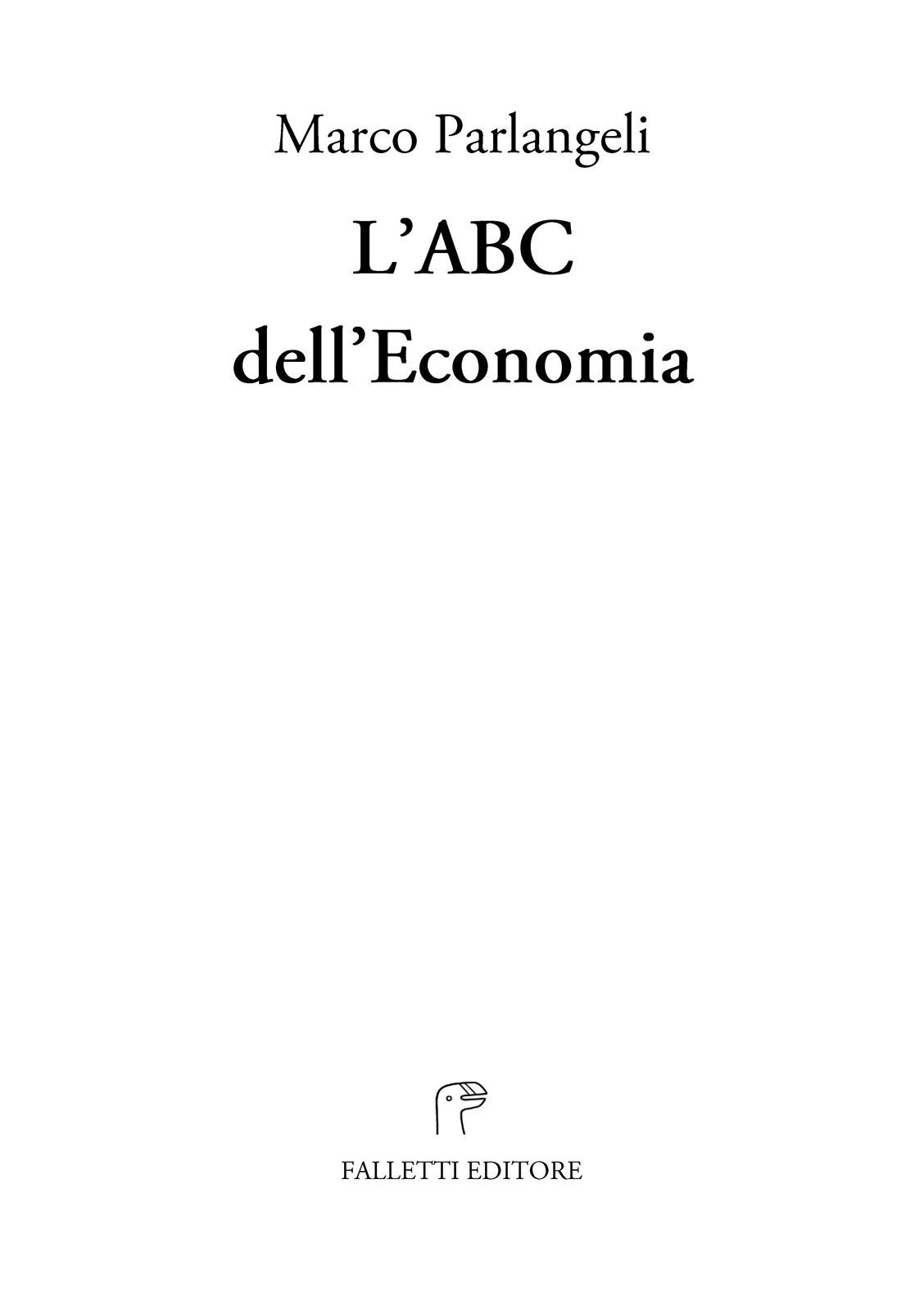 L’ABC dell’Economia